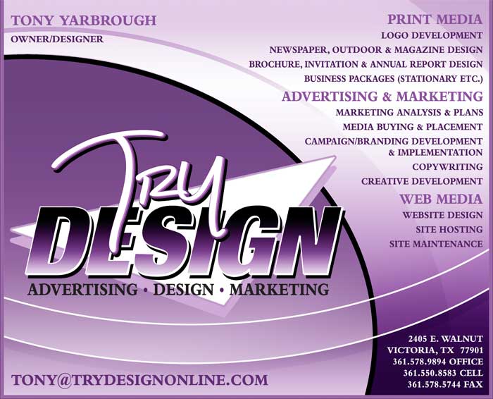 TRY Design Victoria Texas Graphic Design